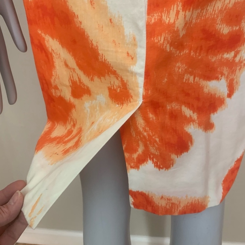 Anthropologie Moulinette Soeurs Orange Blossom Dress Floral Print Cotton Size 6 - Picture 11 of 15
